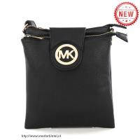 michael kors fulton pebbled groot zwart crossbody zakken Wholesale Website 424m8987